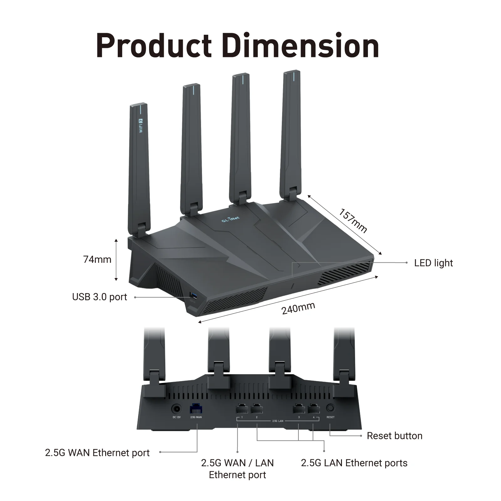 Flint 3e (GL-BE6500) Dual-band Wi-Fi 7 Home Router - Image 7