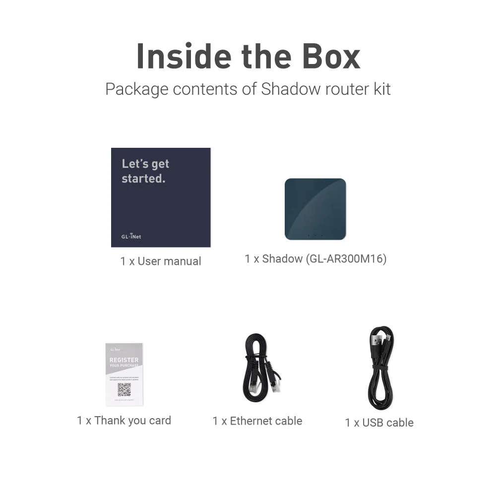 Shadow (GL-AR300M16) Wireless Mini Router (Grey) - Image 11