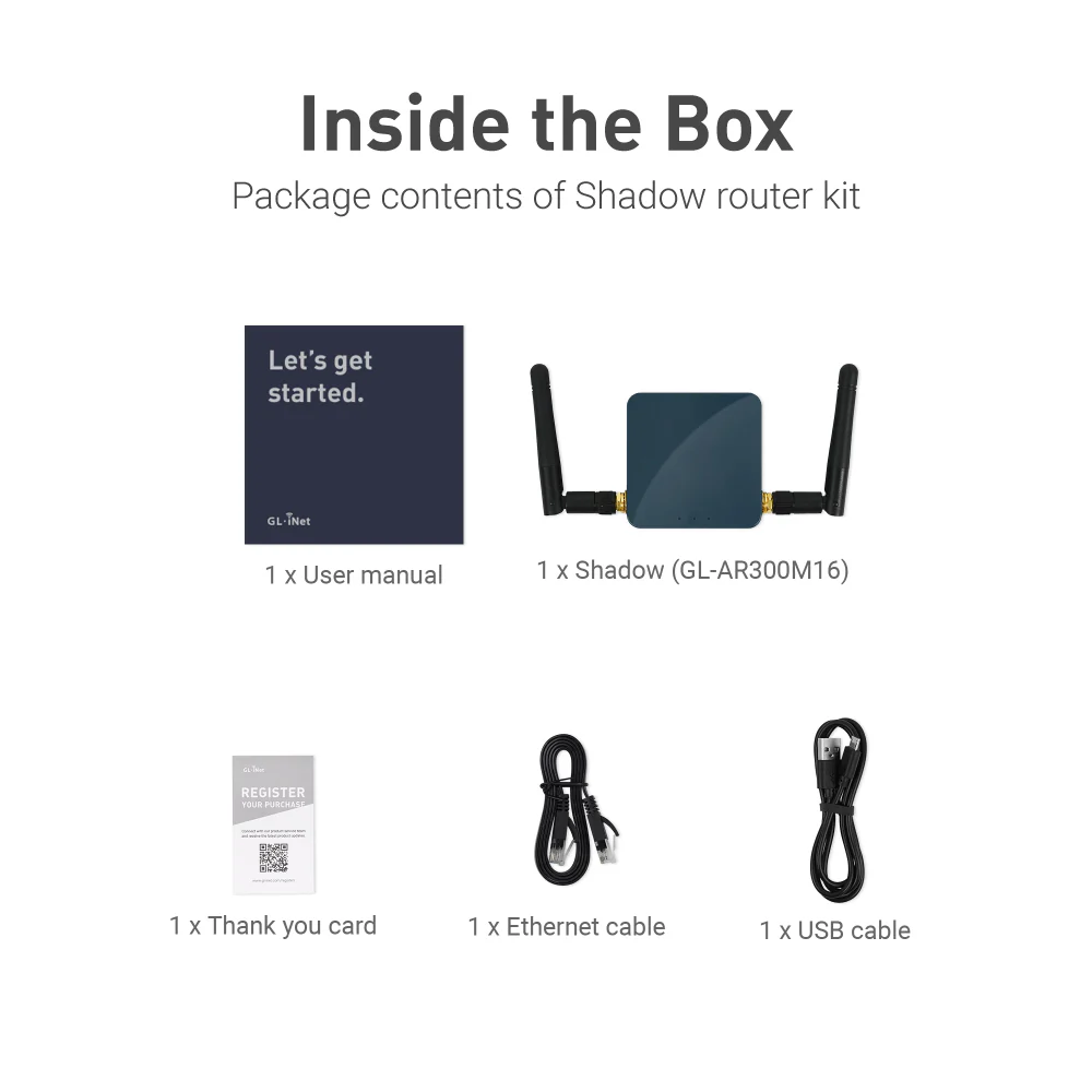 Shadow (GL-AR300M16) Wireless Mini Router (Grey) - Image 12